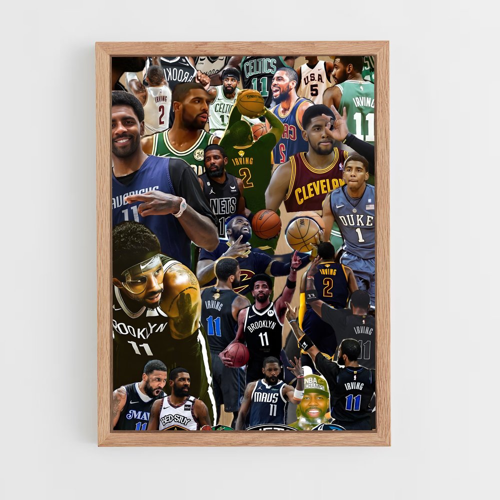 Poster Kyrie en Action – affiche Basketball (vue 4)